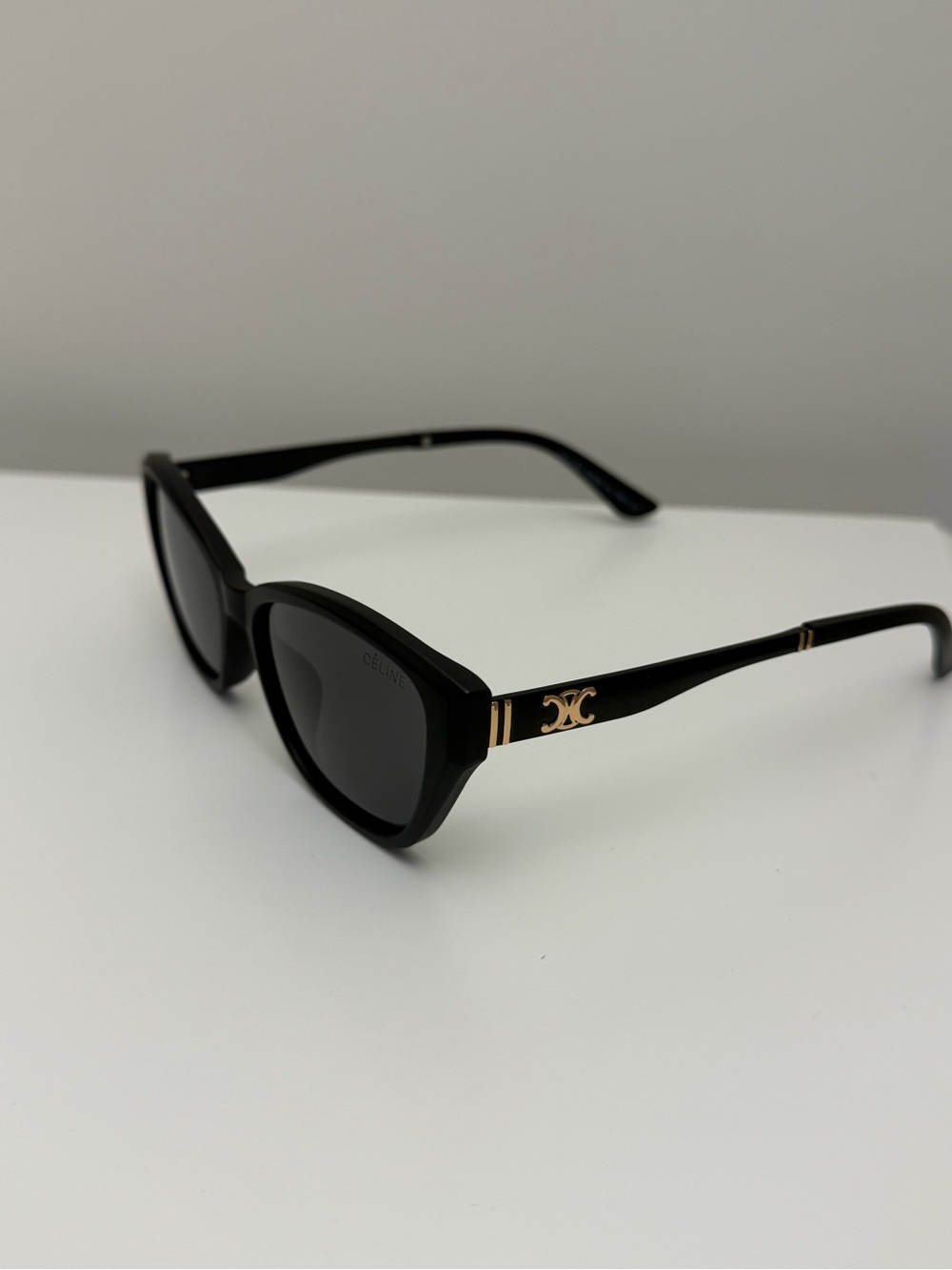 CELINE Triomphe Black Cat Eye Sunglasses